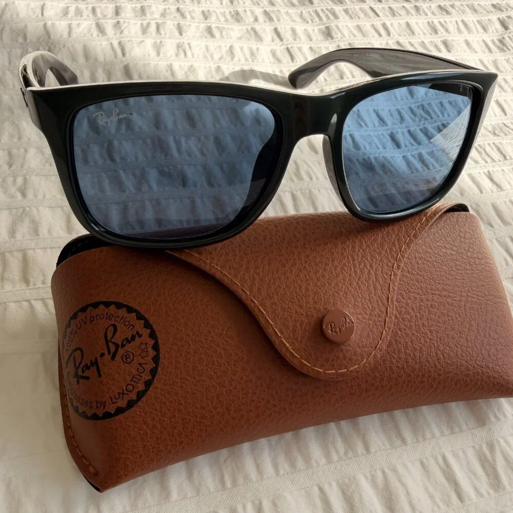 Ray-Ban Justin Classic sunglasses in Green Metallic  NWOT - Picture 7 of 13